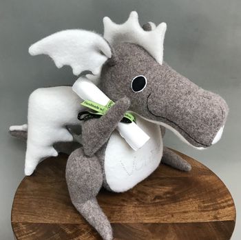 Dragon Soft Toy Large Handmade And Personalised, 5 of 10