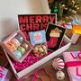 Merry Christmas Cookies And Macarons Hamper, thumbnail 1 of 2