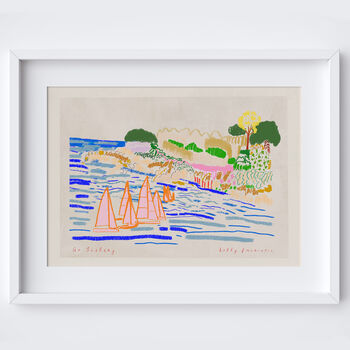 Sailing Art Print Boats On The Water Scene Poster, 2 of 9