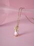 Pink Forest Bell Copper Necklace, thumbnail 2 of 10