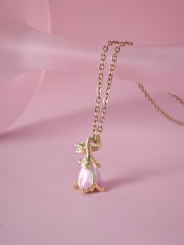 Pink Forest Bell Copper Necklace, 2 of 10
