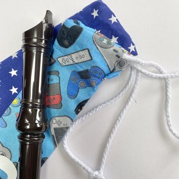 Personalised, Drawstring Fabric Recorder Case, 5 of 10