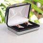 Rose Gold Plated Paper Plane Cufflinks, thumbnail 5 of 9