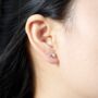 925 Silver Moon And Star Mix Match Stud Earrings, thumbnail 4 of 8