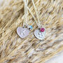 Child's Initial Heart And Birthstone Necklace, thumbnail 10 of 12
