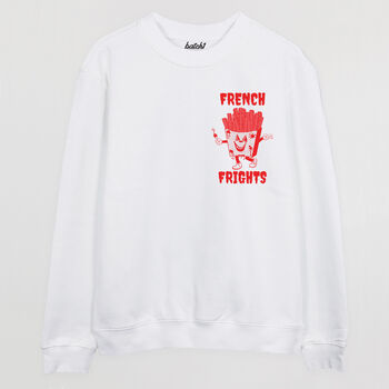 French Frights Men's Slogan Sweatshirt, 8 of 9