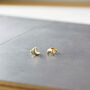 Crescent Moon Stud Earrings, thumbnail 5 of 10