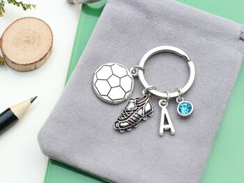 Football Personalised Keyring Football Fan Gift, 4 of 9