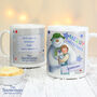 Personalised The Snowman And The Snowdog Blue Mug, thumbnail 2 of 3