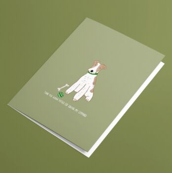 Fox Terrier Dog Mother's Day Card, 2 of 2