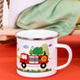 Personalised Children's Fire Truck Themed Enamel Mug, thumbnail 7 of 12