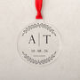 Personalised Engagement Christmas Tree Decoration, thumbnail 5 of 8