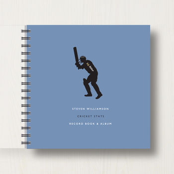 Personalised Cricket Lover's Memory Book Or Album, 7 of 11