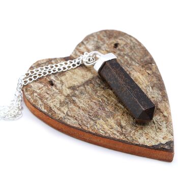 Gemstone Classic Point Pendant Tiger Eye, 6 of 8