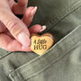 A Little Hug, Tiny Hug Token, Olive Wood, thumbnail 4 of 10