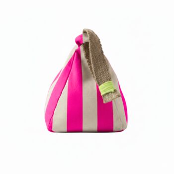 Hand Painted Linen Sustainable Doorstop In Stripe Print, 5 of 12