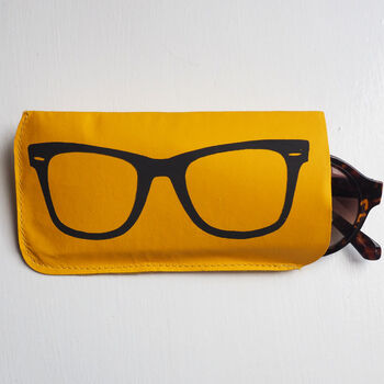 Hand Printed Soft Leather Sunglasses Case, 8 of 10