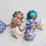 Vintage Ceramic Floral Furniture Knobs Mixed Designs, thumbnail 1 of 7