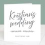 'The Wedding Of… Featuring' Personalised Wedding Card, thumbnail 2 of 3