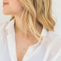 Silver Bee Necklace With February Birthstone, thumbnail 2 of 7