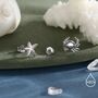 Sterling Silver Mismatched Crab And Starfish Stud Earrings, thumbnail 3 of 12