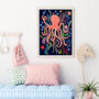 Colourful Octopus Nursery Wall Art, thumbnail 5 of 9