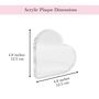 Personalised Engagement Calendar Heart Acrylic Plaque, thumbnail 3 of 5