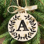 Monogrammed Initial Christmas Bauble, thumbnail 1 of 3