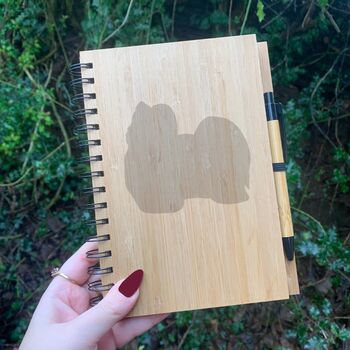 Personalised Havanese Dog Engraved Notebook, 2 of 2