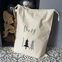 Personalised Scandi Style Trees Christmas Sack, thumbnail 1 of 3