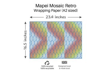 Mapei Mosaic Retro Wrapping Paper, 2 of 5