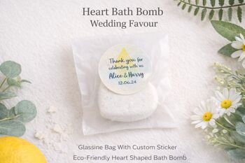 Heart Bath Bomb Wedding Favours 25 Pieces, 3 of 3