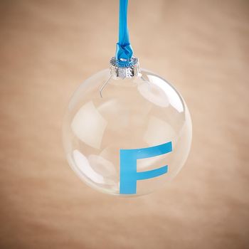 Personalised Initial High Gloss Christmas Bauble, 2 of 3