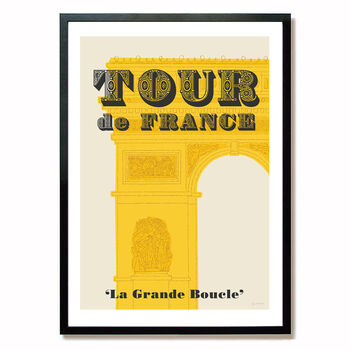 Tour De France Grand Tour Cycling Art Print, 4 of 10