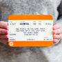 Personalised Train Ticket Anniversary Card, thumbnail 1 of 2