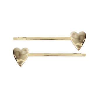Set Of Two Heart Hair Slides, 2 of 4