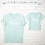 Personalised Matching Adult And Child T Shirt Set, thumbnail 4 of 4