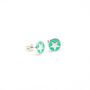 Mini Jade Star Enamel Stud Earrings Sterling Silver, thumbnail 1 of 2