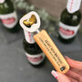 Personalised 50th Birthday Wooden Bottle Opener Gift, thumbnail 2 of 2