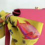 Golden 'Skinny' Silk Scarf In 'Enticement' Print, thumbnail 6 of 7