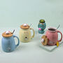 Cat Mugs Ceramic Tea Coffee In Assorted Colours G Decor, thumbnail 3 of 10