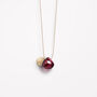 January Garnet Fine Cord Birthstone Necklace, thumbnail 3 of 6