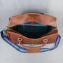 'Oxley' Men's Leather Weekend Holdall Bag In Cognac, thumbnail 8 of 11