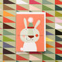 Mini Rabbit Greetings Card, thumbnail 4 of 5