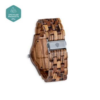 The Yew: Handmade Vegan Natural Wood Wristwatch For Men, 4 of 8