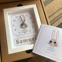 Personalised New Baby Bunny Clock, thumbnail 1 of 12