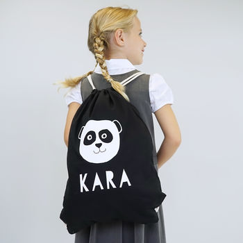 Personalised Panda Children's School Backpack, 2 of 6