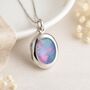 Personalised Sterling Silver Opal Triplet Locket, thumbnail 2 of 12