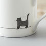 Standing Cat Mug, Fine Bone China, thumbnail 2 of 6