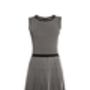 Sienna Monochrome Striped Fit And Flare Knitted Dress, thumbnail 3 of 3
